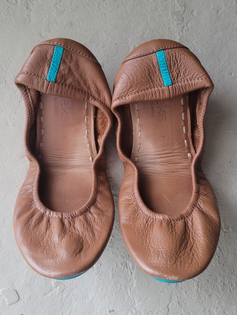 Tieks by Gavrieli Chestnut Brown Ballet Flats Size 7